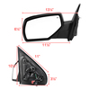 Spec-D Tuning Gmc Sierra Or Chevrolet Silverado Left Side Mirror 2014-2016 RMV-SIV14AHP-FS-L